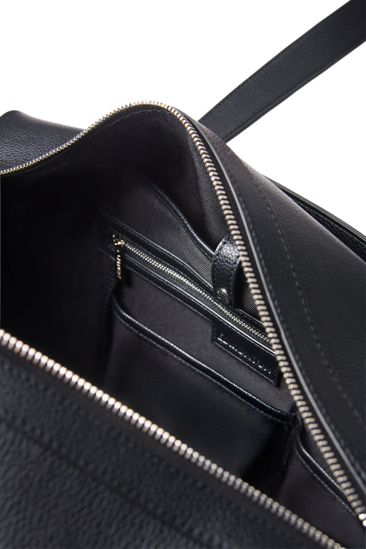 Sac de voyage cuir vegan Edmonton noir Lambert Mlle Coco