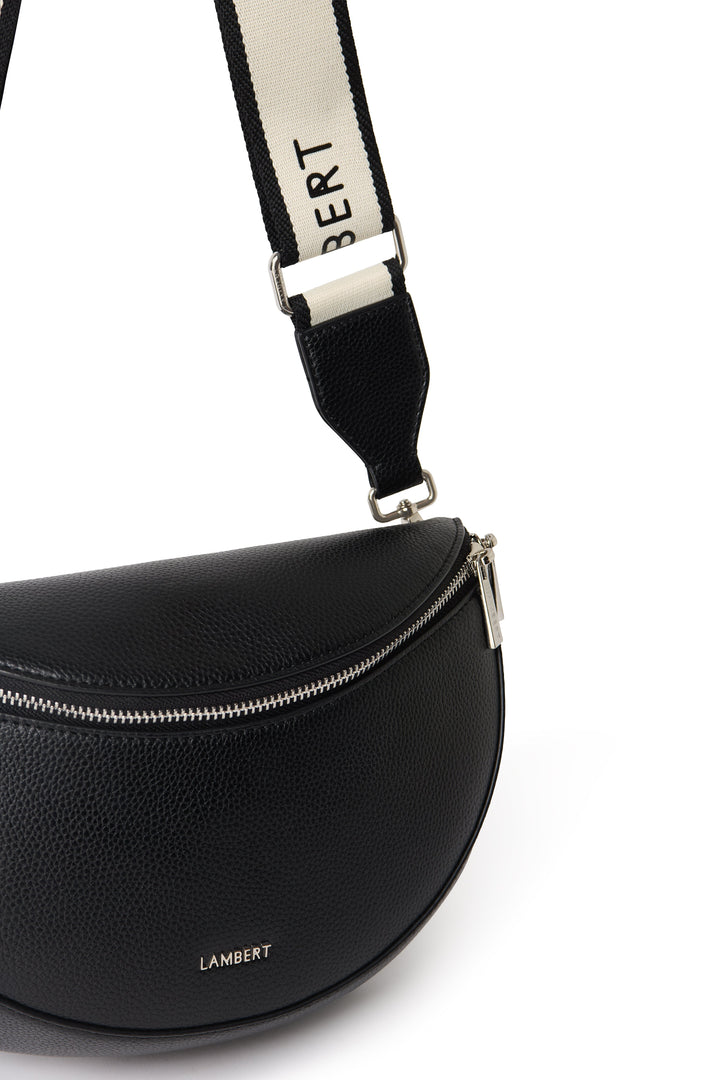 Sac banane en cuir vegan Lauren noir Lambert