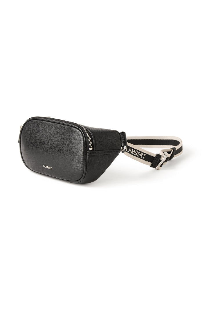 Sac banane Sammy en cuir noir Lambert Mlle et Coco