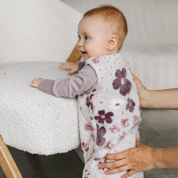 perlimpinpim fleur pensée sac nuit 1.5 tog peluche