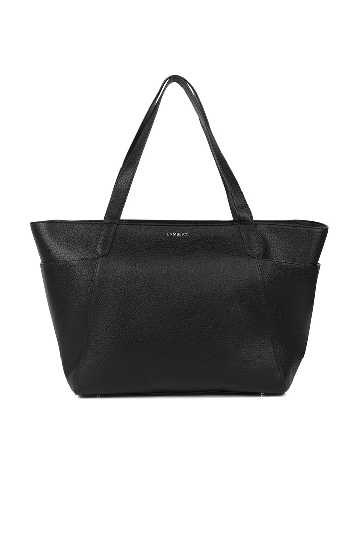 Grand Sac Fourre-Tout (Tote Bag) Pep & Co - Noir Et Rouge, Médaillon Et Chaînes, Taille Large, Neuf Avec Étiquettes