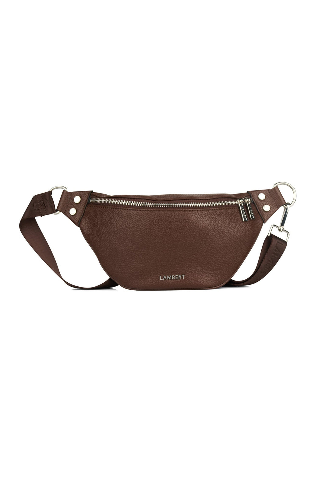 sac banane Sarah chocolat Lambert cuir vegan Mlle et Coco