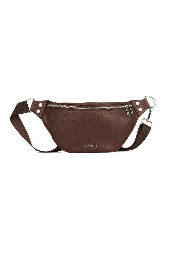sac banane Sarah chocolat Lambert cuir vegan Mlle et Coco