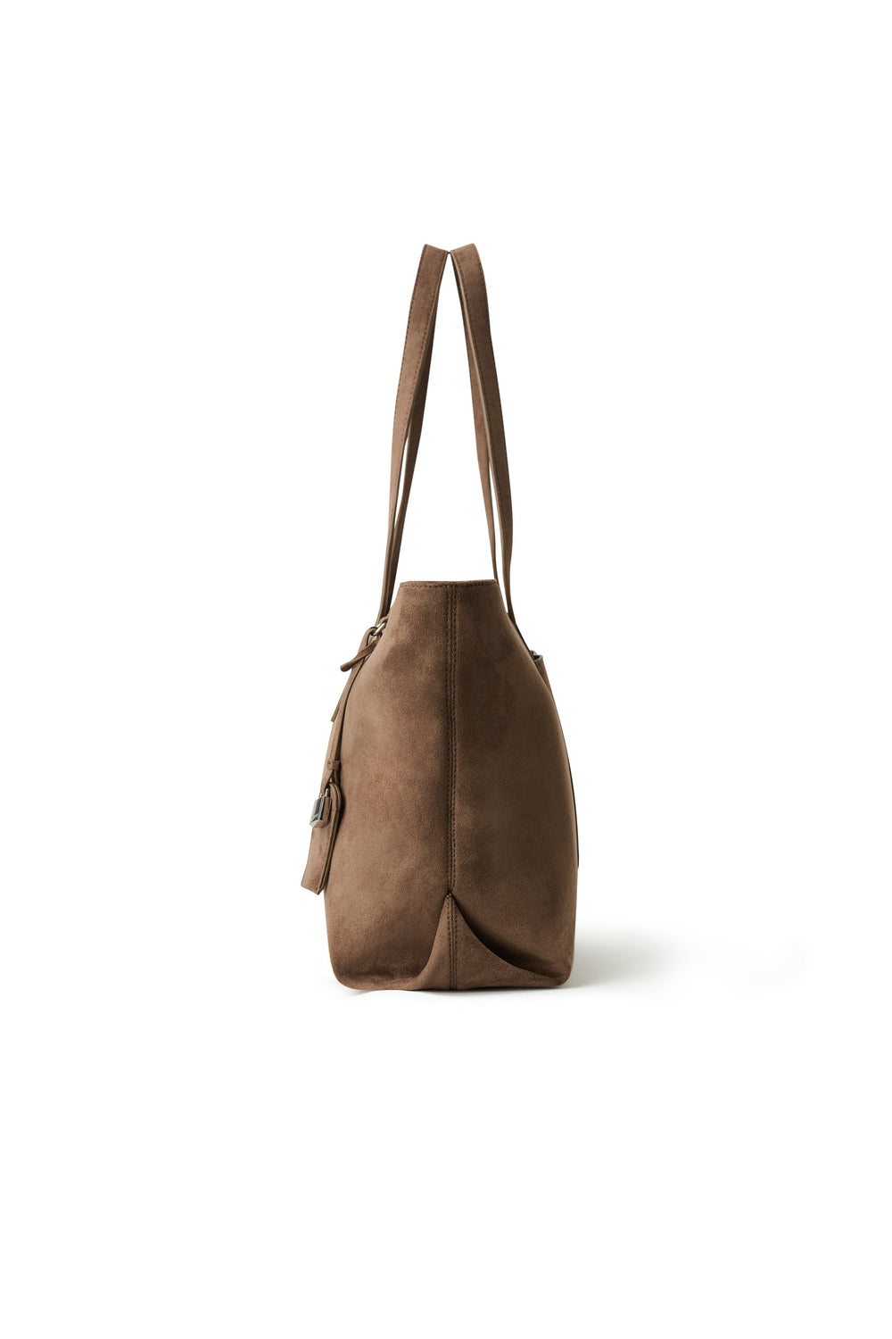 Sac fourre-tout en suède taupe Lambert Mlle et Coco