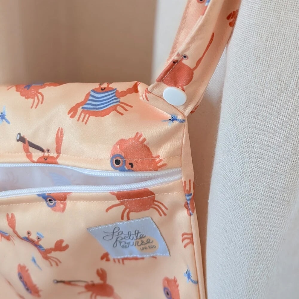Sac de transport imperméable Matelot La petite ourse Mlle et Coco