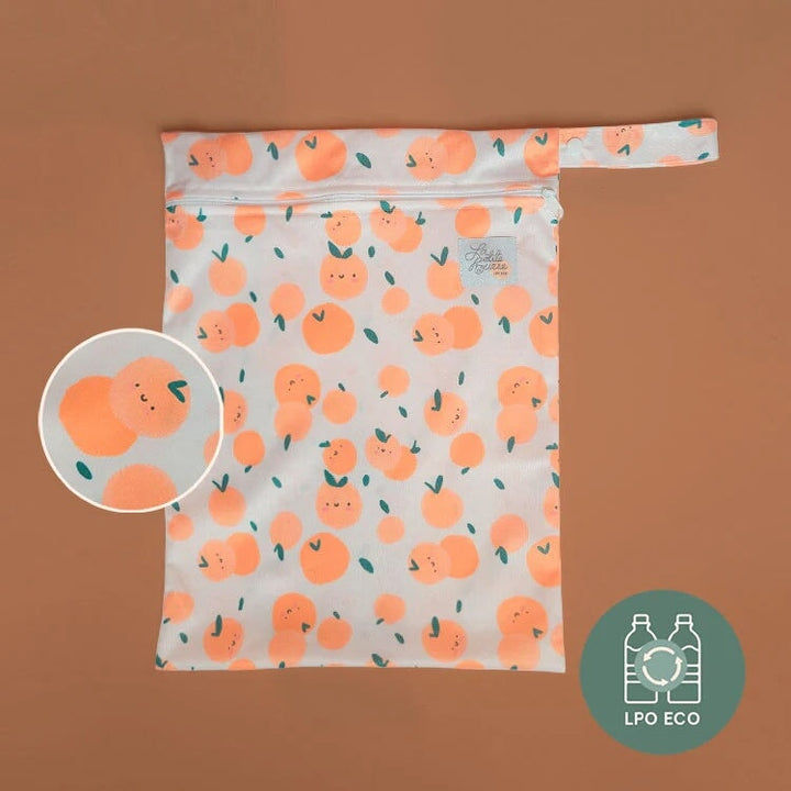 Sac de transport imperméable oranges La petite ourse Mlle et Coco