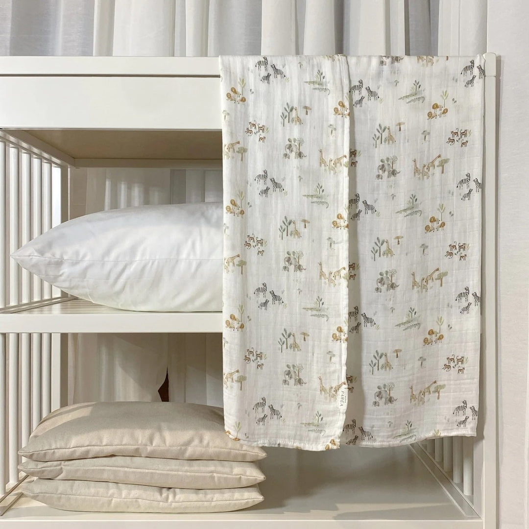 couverture mousseline hérisson coton bambou Maison Paréa Mlle et Coco