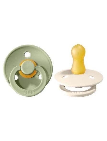 Suce Bibs pour tout petit couleur Ivoire et Sauge paquet de 2