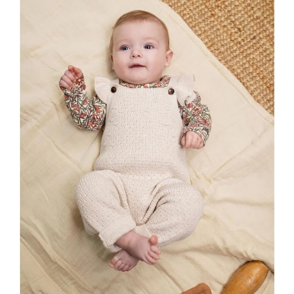Salopette en tricot Luva avoine Noppies Mlle et Coco