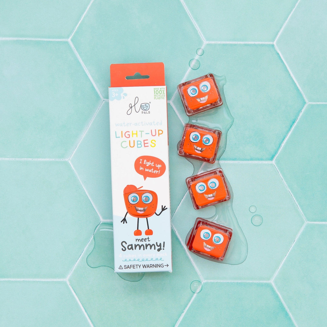 glo pals rouge sammy accessoire lumineux bain enfant
