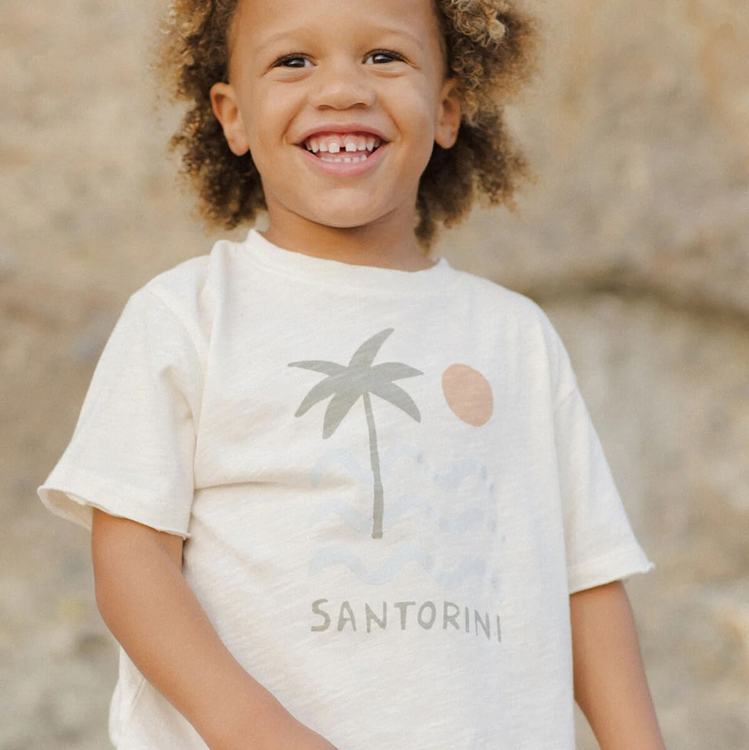 T-shirt manches courtes Santorini ivoire Rylee + Cru Mlle et Coco