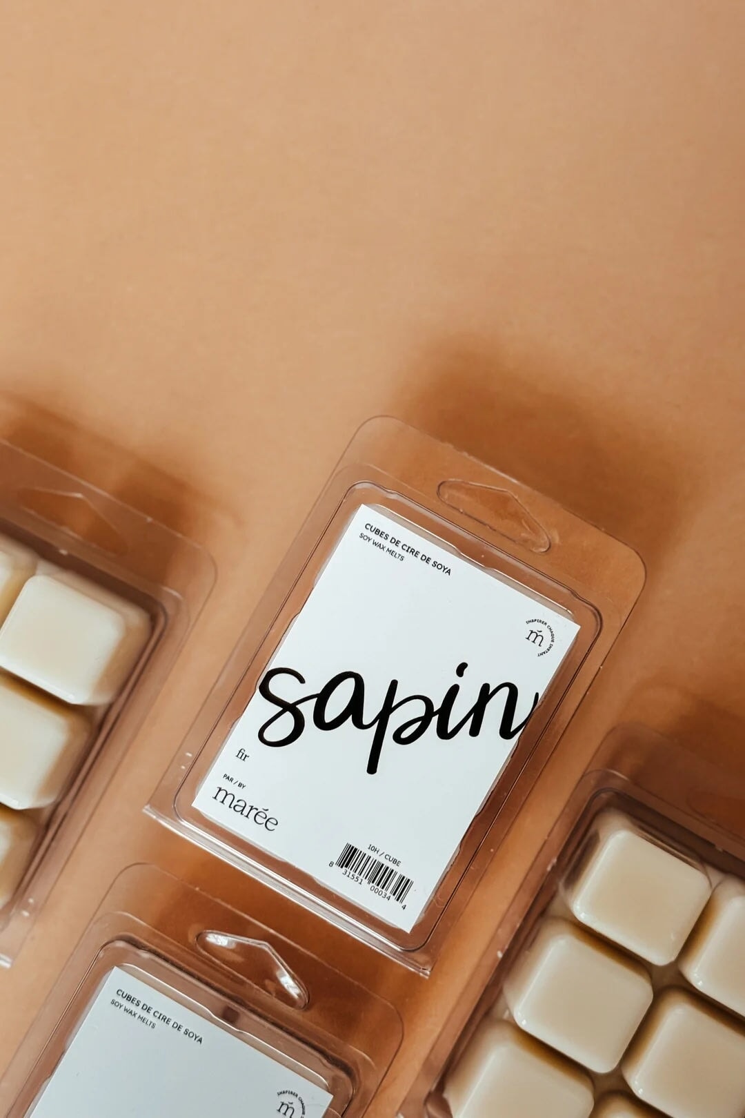 Cubes de cire de soya (Pour diffuseur) Sapin Marée chandelles Mlle et Coco