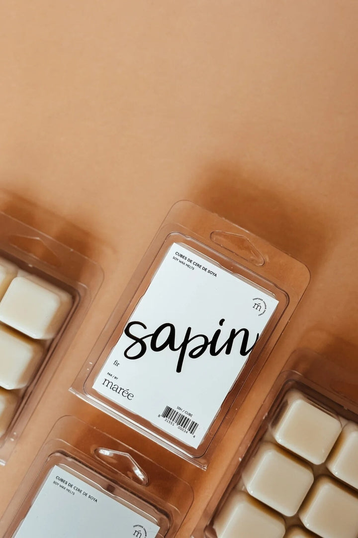 Cubes de cire de soya (Pour diffuseur) Sapin Marée chandelles Mlle et Coco