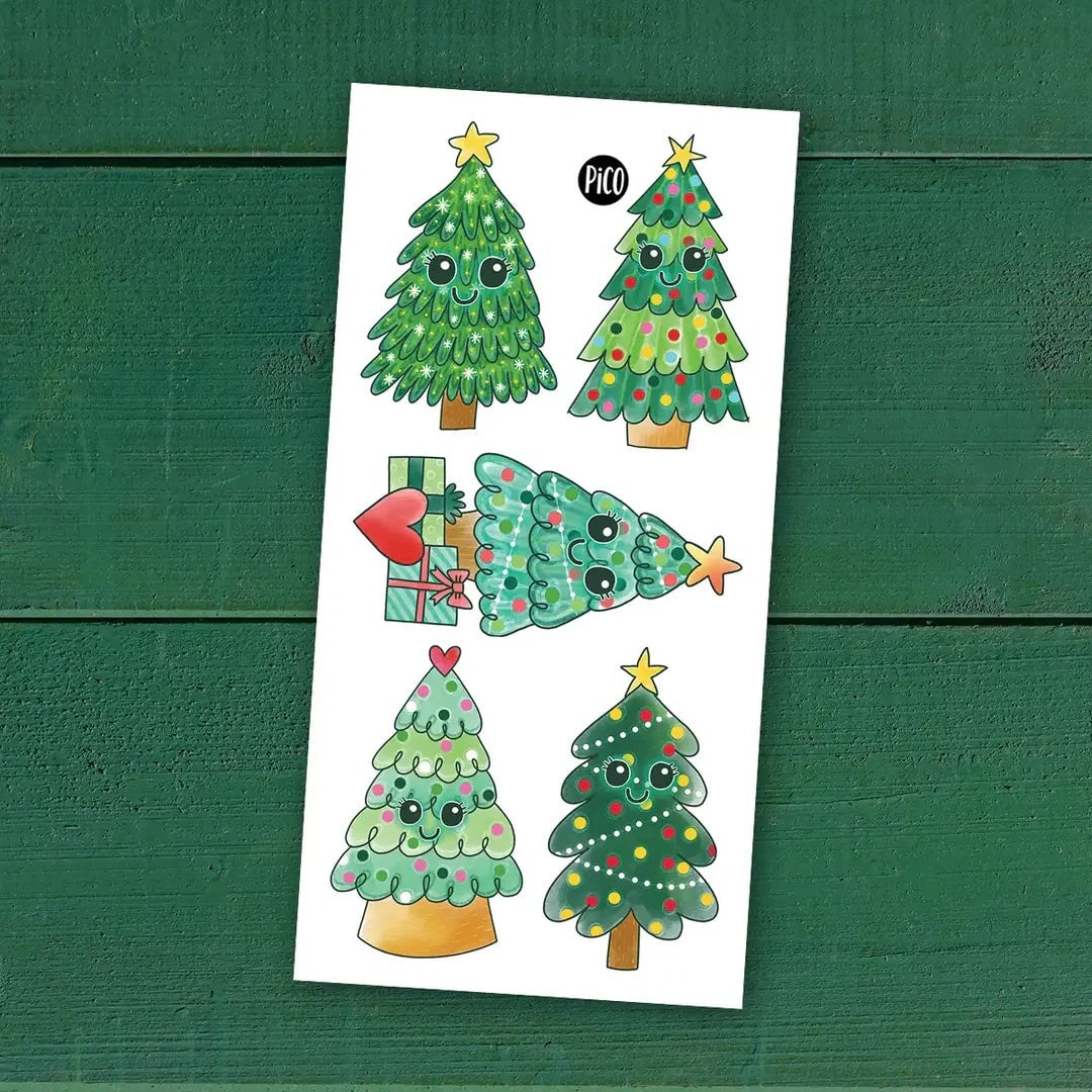 pico tatouage sapins de Noel Mlle et Coco enfant jeux