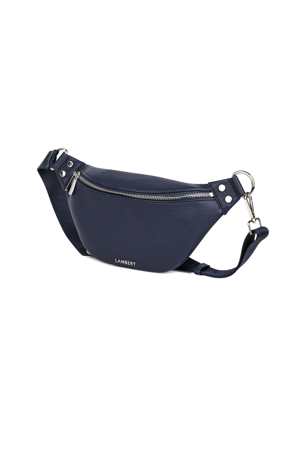 sac banane sarah cuir vegan marine Mlle et Coco