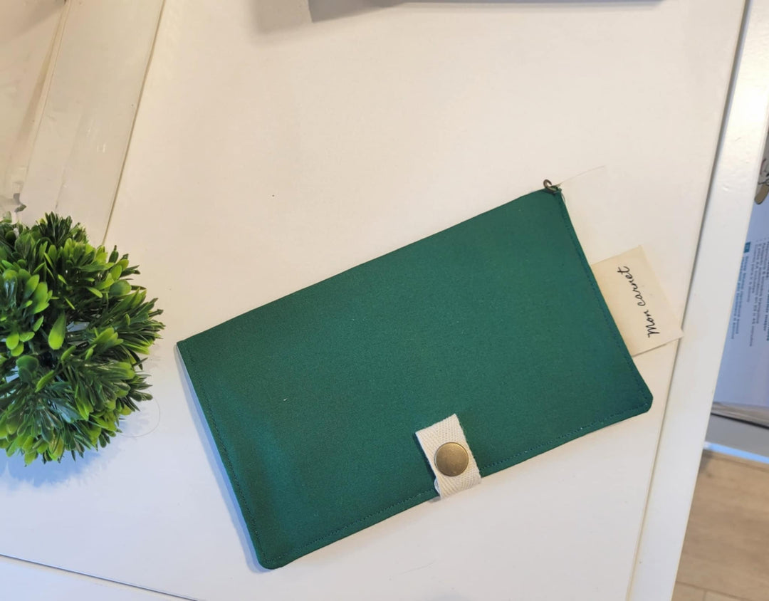 Carnet de santé / passeport - Sauge &amp; co Accessoires parents Sauge &amp; co Vert forêt (Coton) 