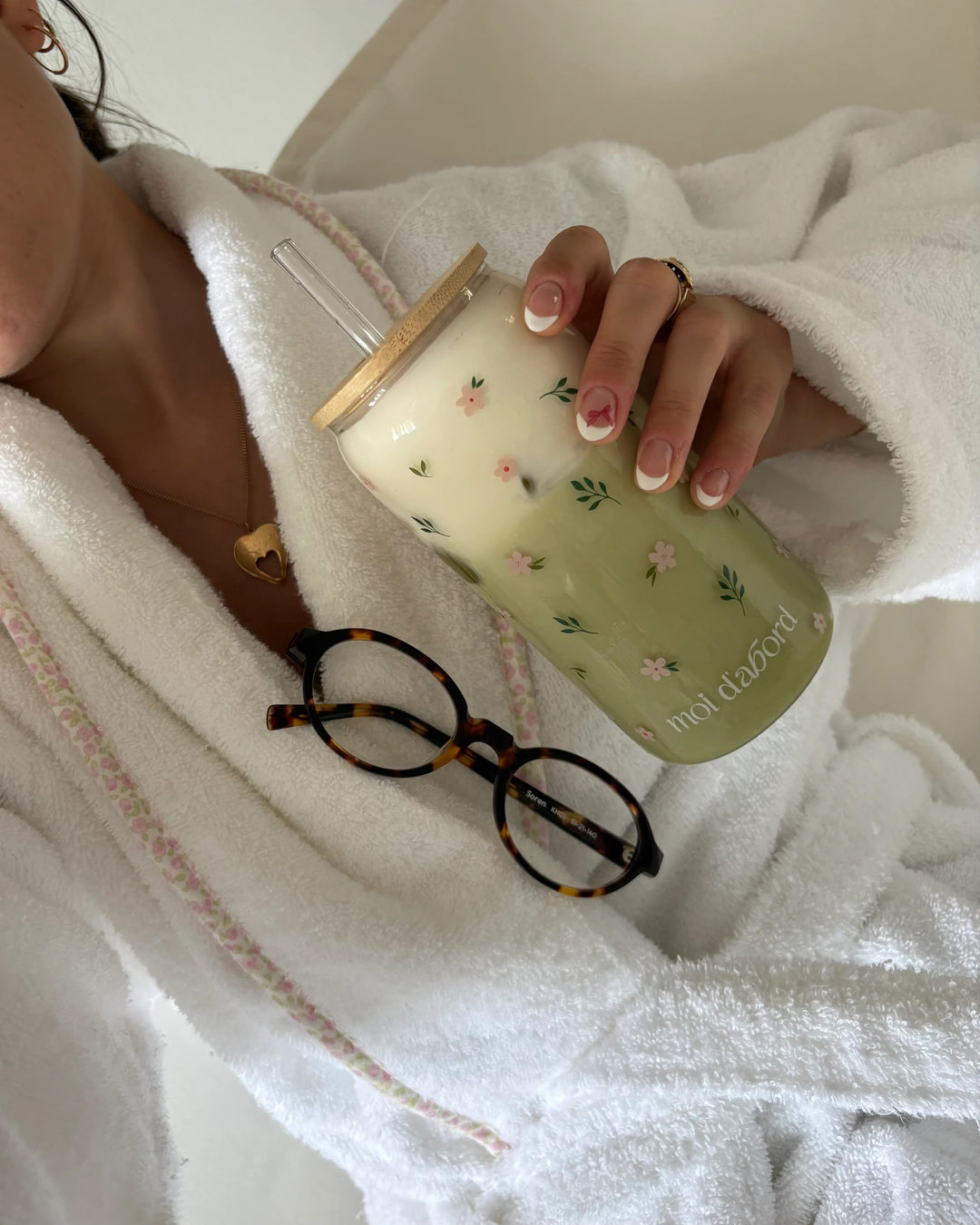 tumbler verre fleurs sauvages Moi d&
