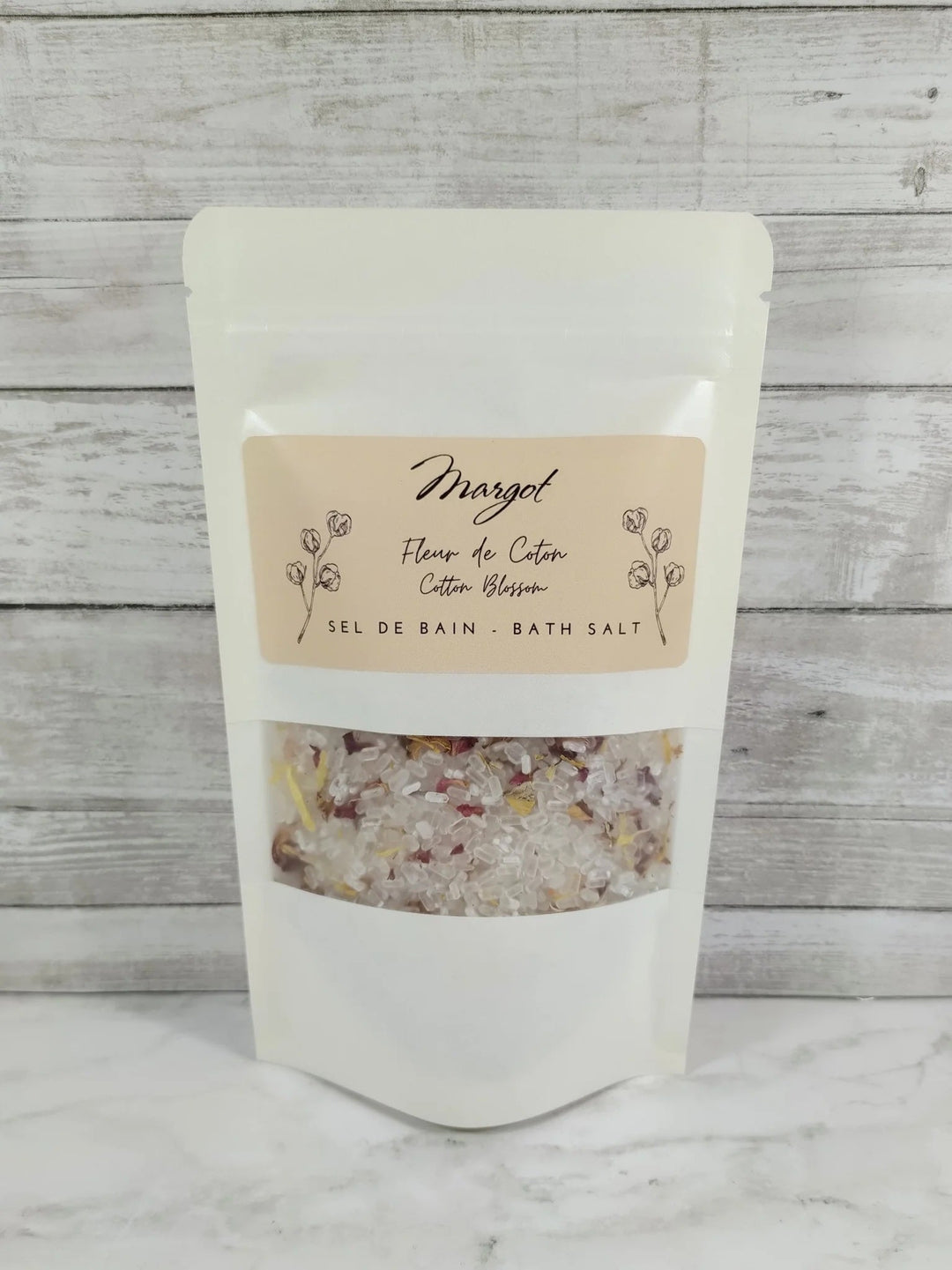 sel de bain fleur de coton Margot Mlle et Coco