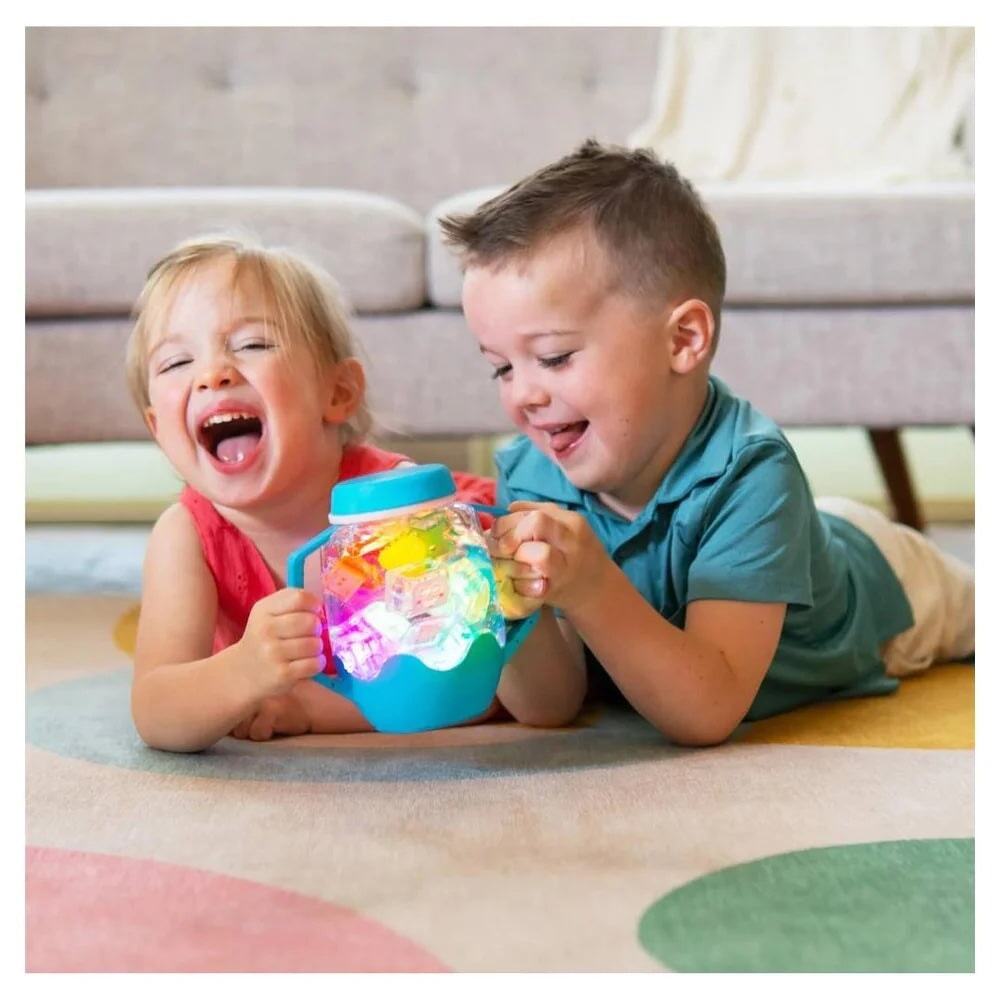 jouets sensoriels lumineux activité enfant Glo Pals bleu