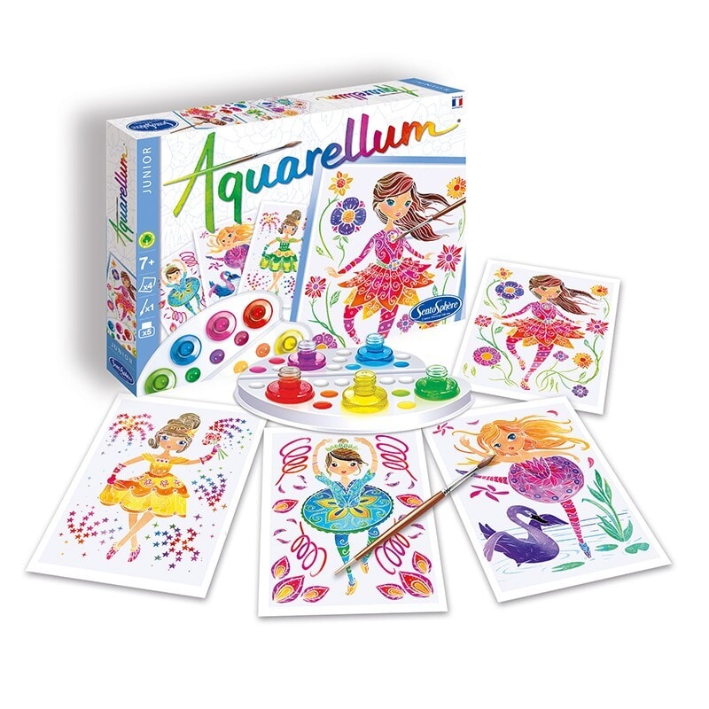 Bricolage  Aquarellum junior Ballerines Sentosphère Mlle et Coco
