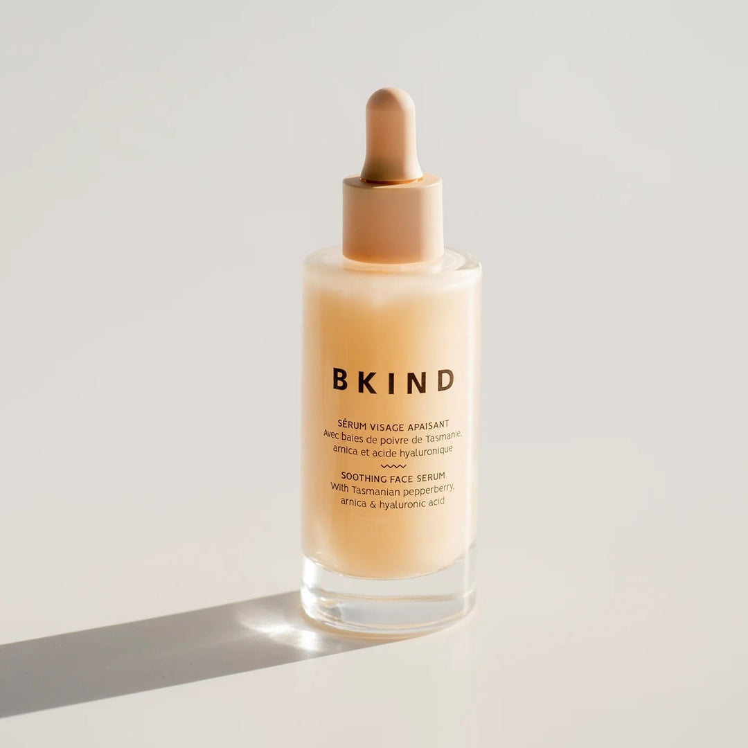 Sérum visage apaisant avec Arnica et acide hyaluronique Bkind Mlle et Coco