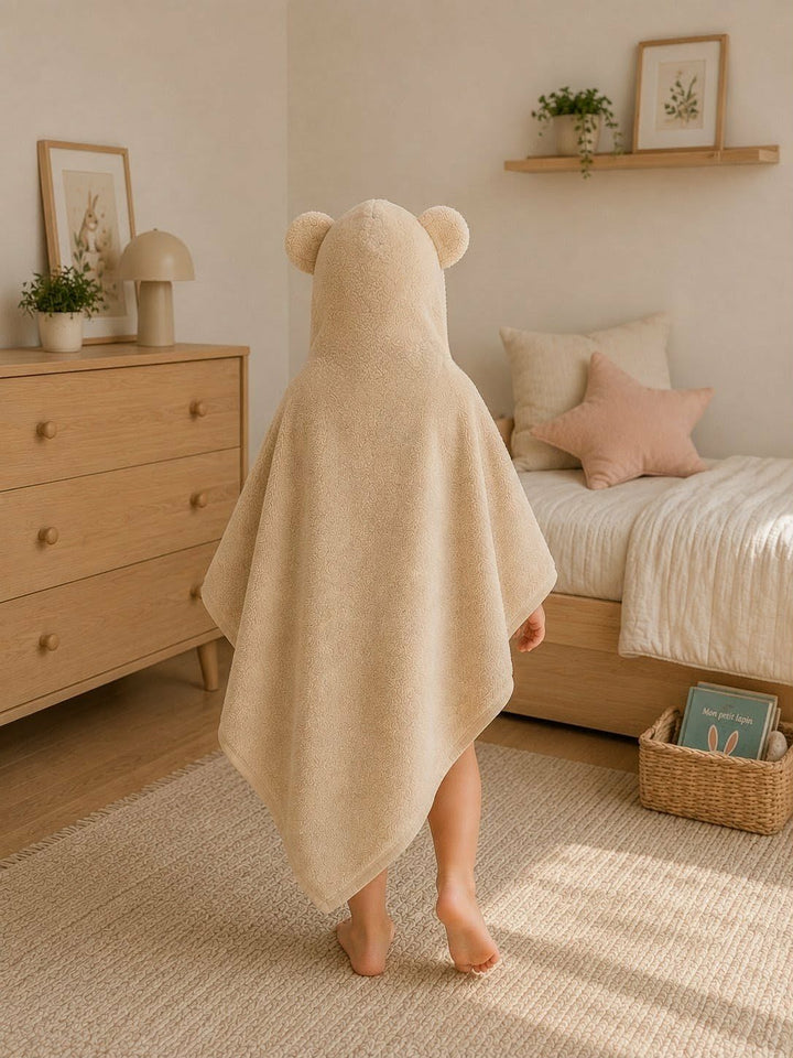 Serviette de bain à capuchon avec oreilles d&