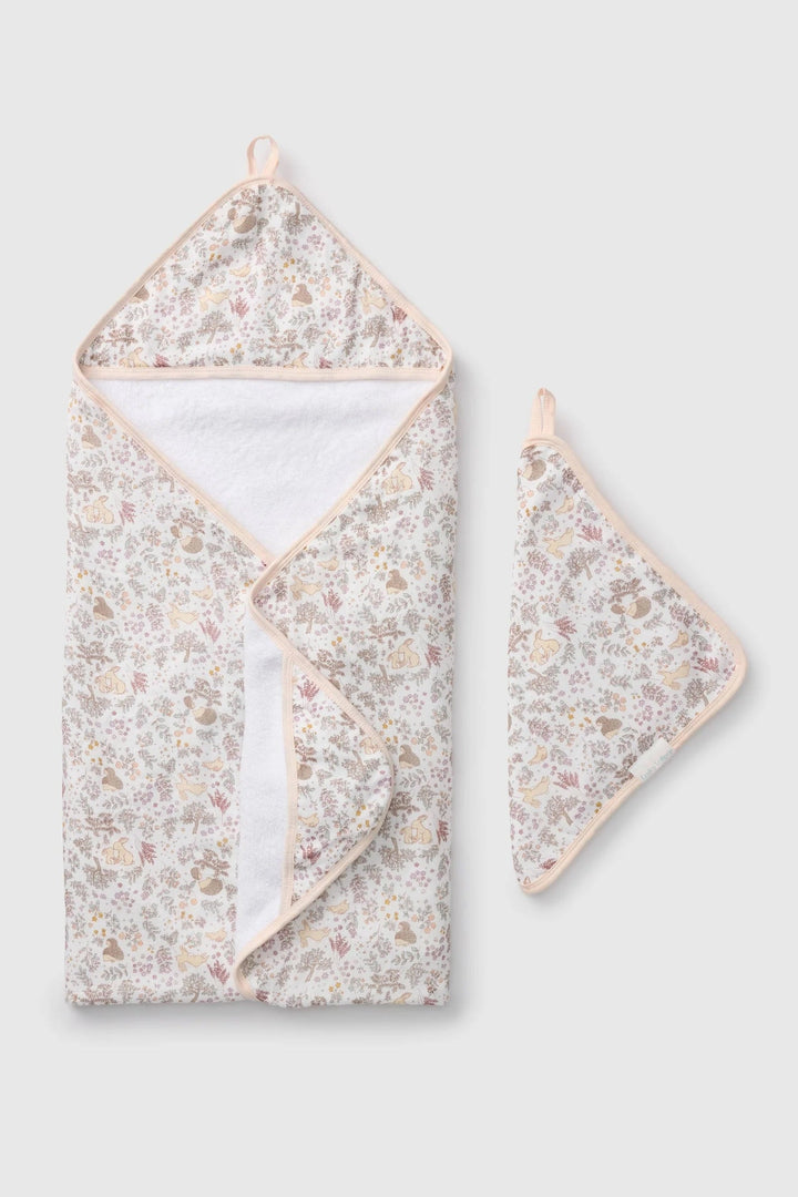 Serviette de bain à capuchon - Forêt et hérissons - Loulou Lollipop Literie Loulou Lollipop 