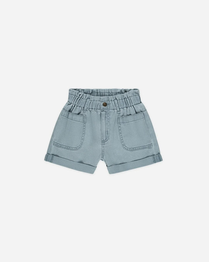 Short en jeans bleu pâle Alba Rylee + Cru Mlle et Coco