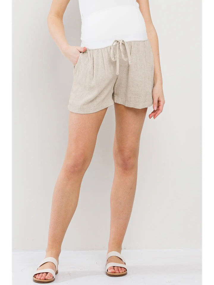 short maternité avoine effet lin hello miz Mlle et Coco