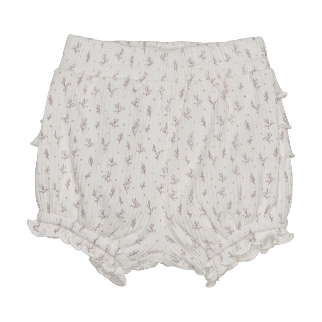 Short - Blanc et feuillage mauve - Fixoni Vêtements (échantillons) Fixoni 