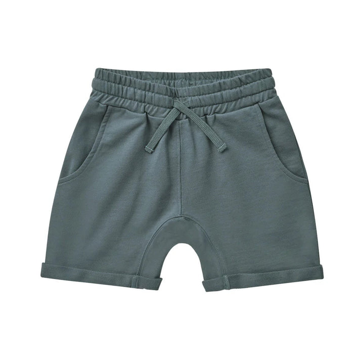 short taille élastique bleu pétrole Rylee + Cru Mlle et Coco