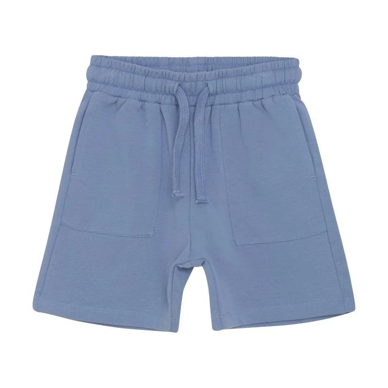 Short en coton taille élastique bleu En Fant Mlle et Coco