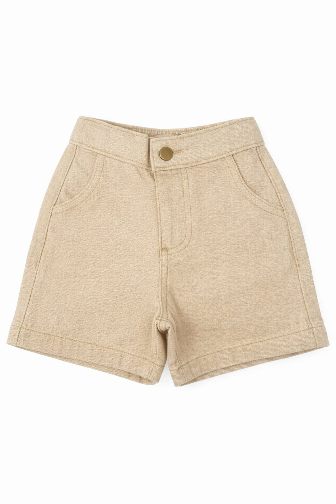 Short en jeans beige Huttelihut Mlle et Coco