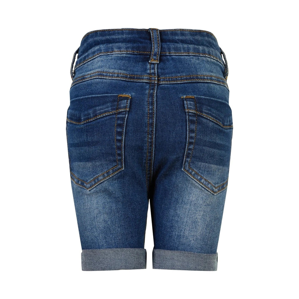 short jeans bleu délavé vêtement en-fant