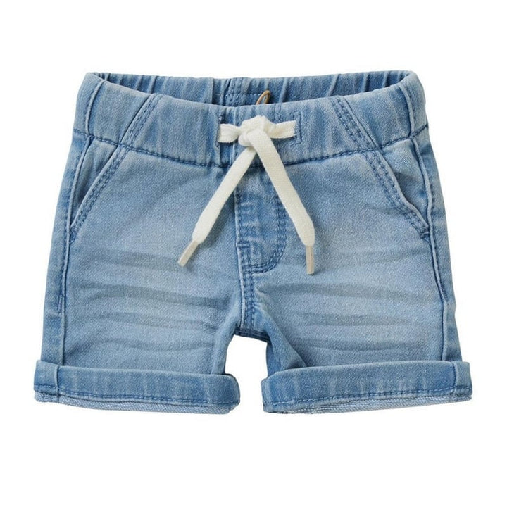 short jeans bleu pale taille élastique Noppies Mlle et Coco