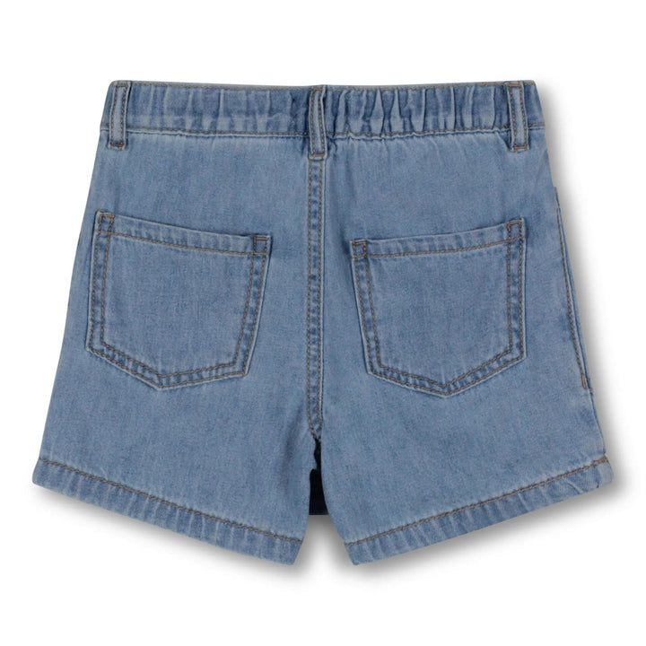 jupe culotte denim pâle wrtk Mlle et Coco taille élastique