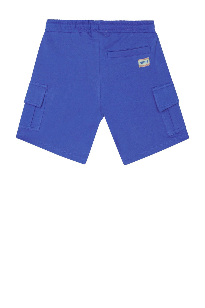 Short Noppies bleu, avec poches cargo. Short Linneus