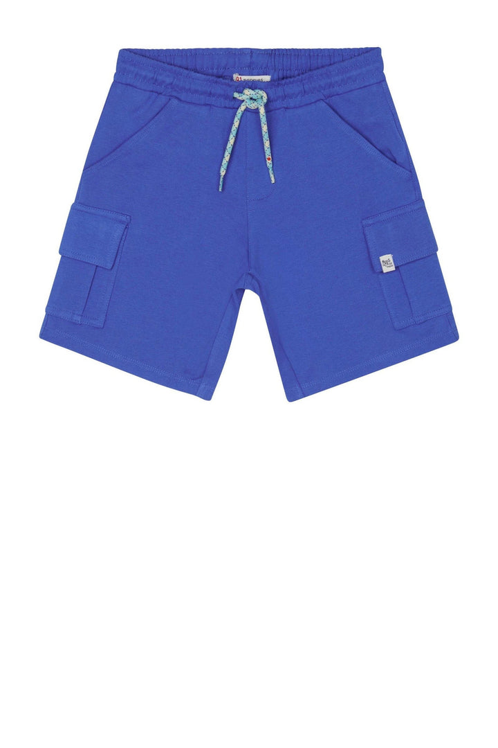 Short Noppies bleu, avec poches cargo. Short Linneus