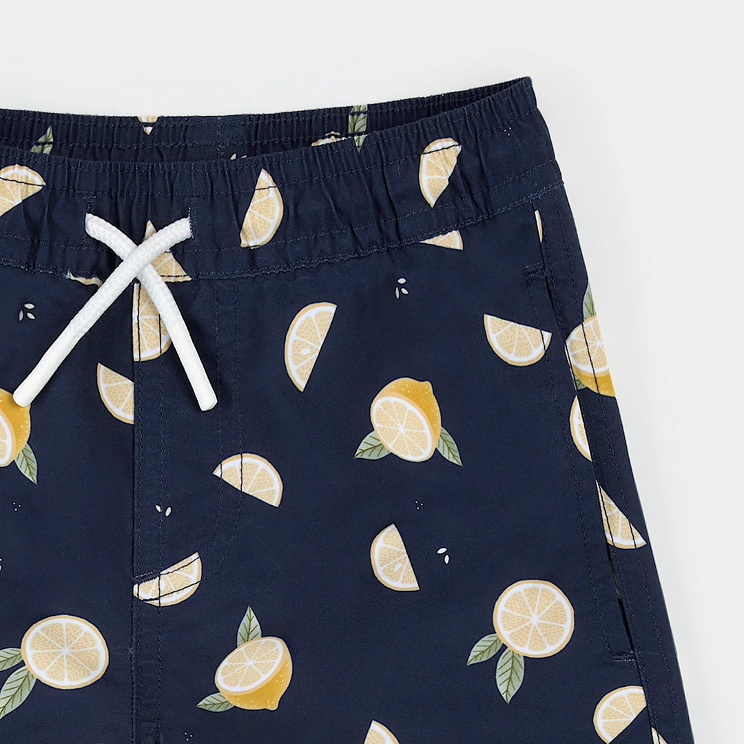 Short maillot marine imprimé citrons Petit Lem Mlle et Coco