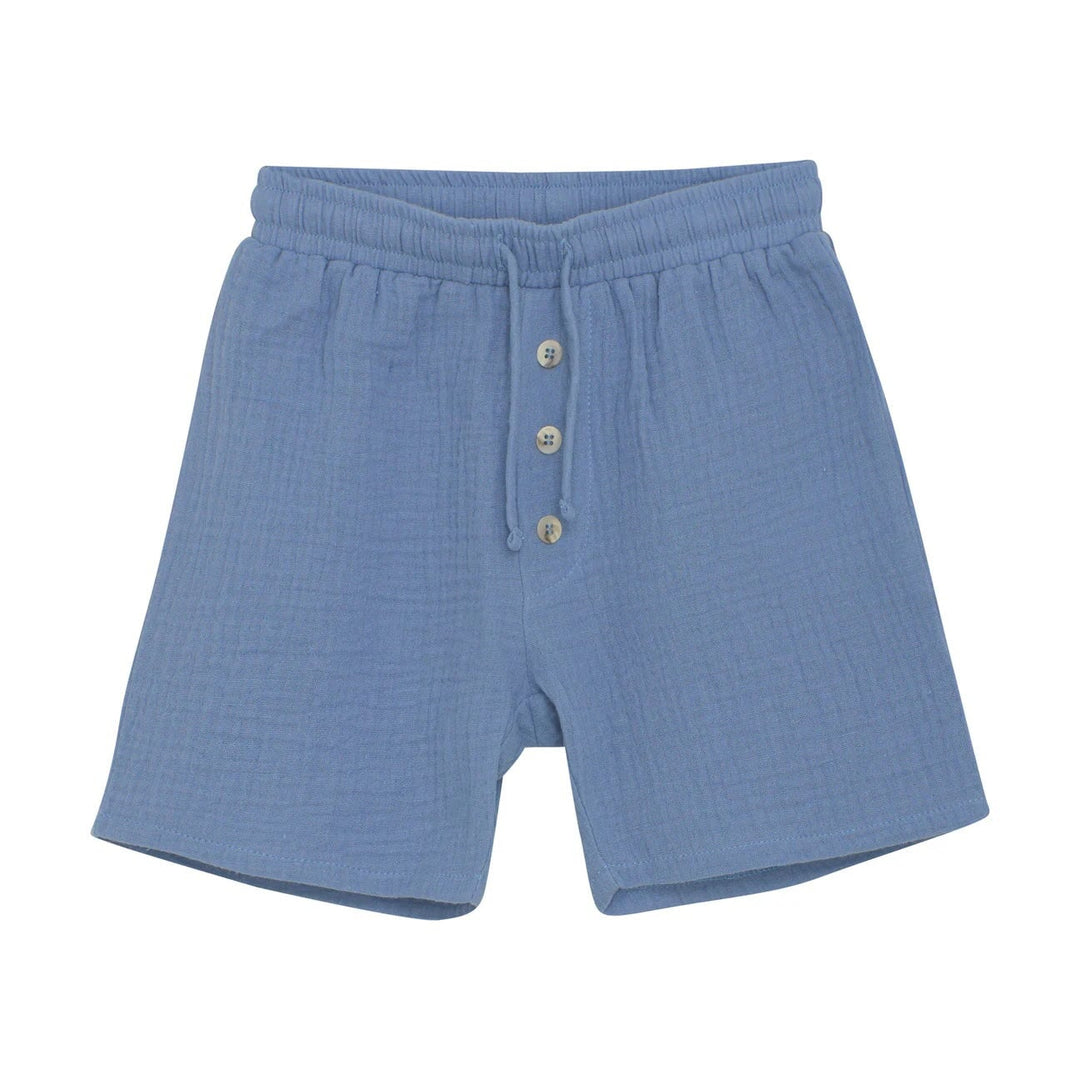 Short en mousseline bleu Quiet Harbour Huttelihut Mlle et Coco