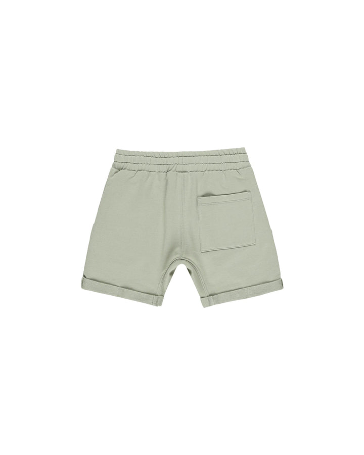 Short en coton vert sauge Rylee + Cru Mlle et Coco