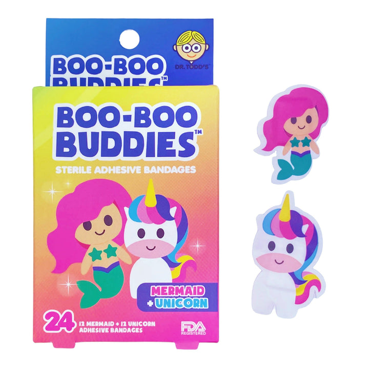 boo-boo buddies pansement bandage enfant sirene licorne