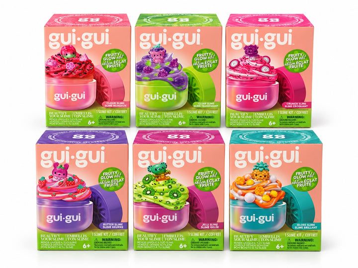 Kit de slime fruity glow edit six textures Gui-Gui Mlle et Coco