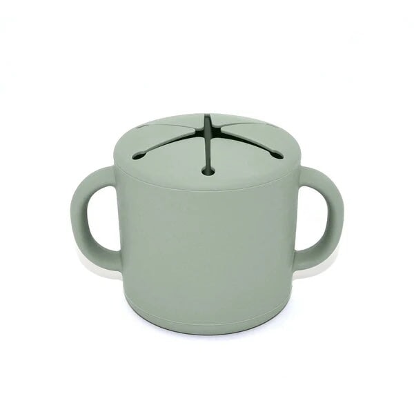 gobelet à collation leaf vert feuille silicone couvercle accessoire lunch