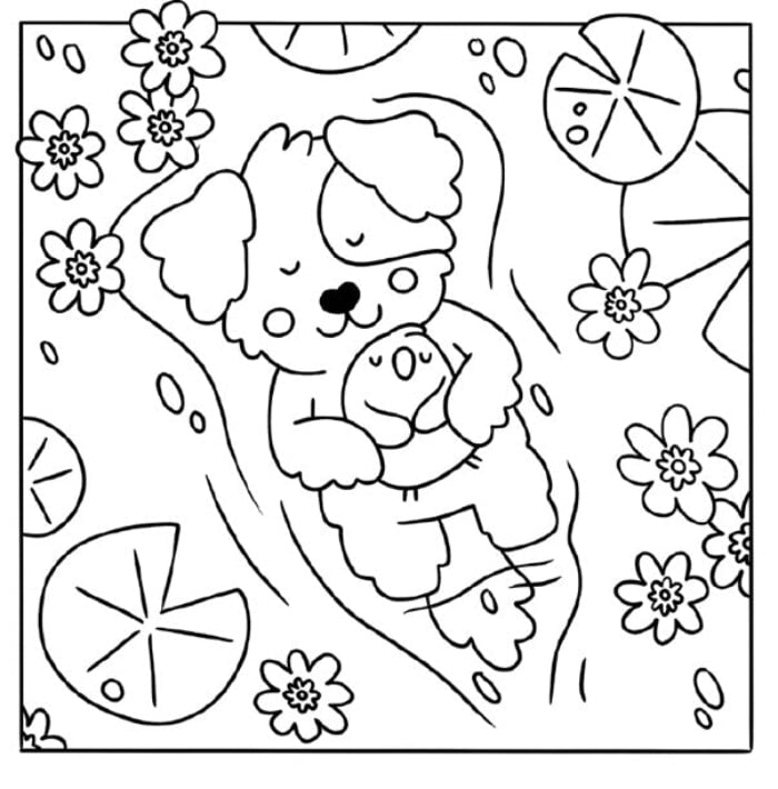 Livre à colorier Mon petit monde cosy - So nature ! Nathan Mlle et Coco