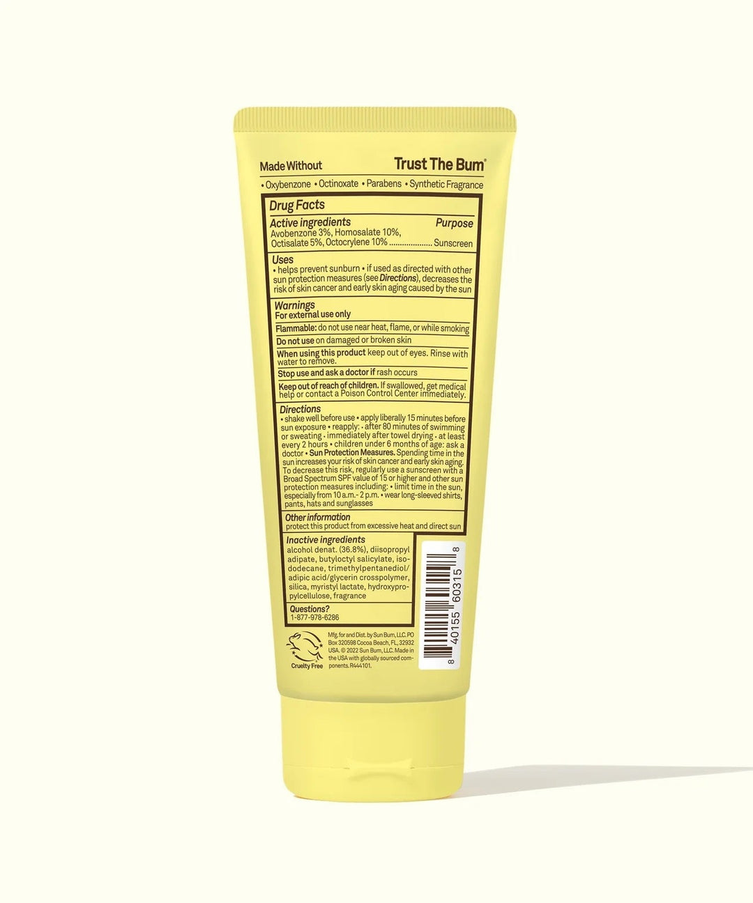 crème solainre Sunbum transparente kids 50 water resistant