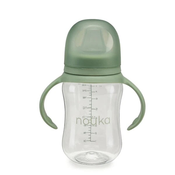 gobelet a bec souple mousse vert accessoire enfant bébé Noüka