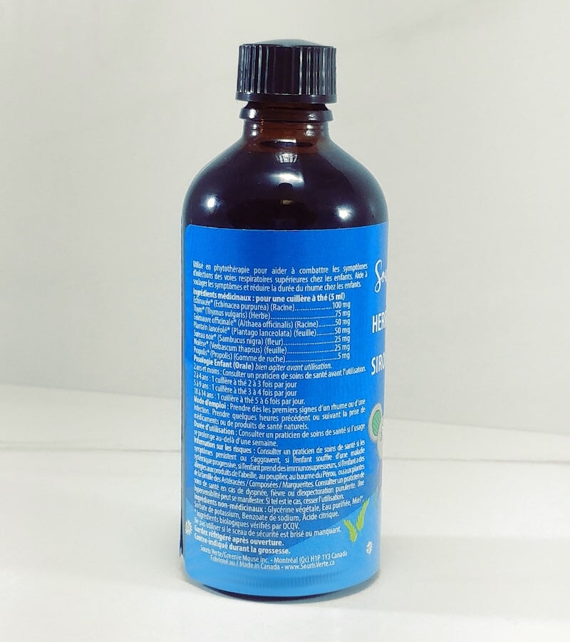 Sirop aux herbes - Souris Verte Produits de soins Souris Verte 