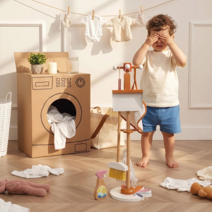 Jeu kit de nettoyage en bois Speedy Monkey Mlle et Coco