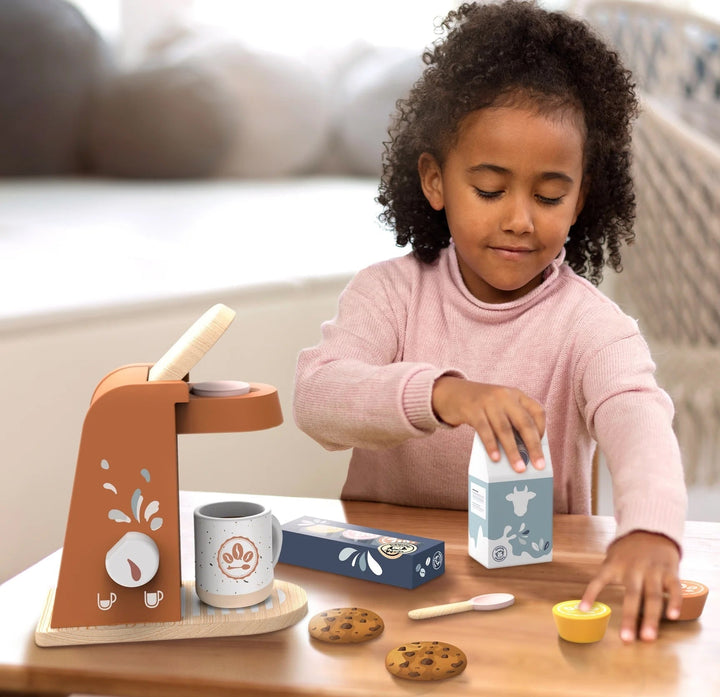 Jeux machine à café en bois Speedy Monkey Mlle et Coco